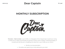 Tablet Screenshot of dearcaptain.com